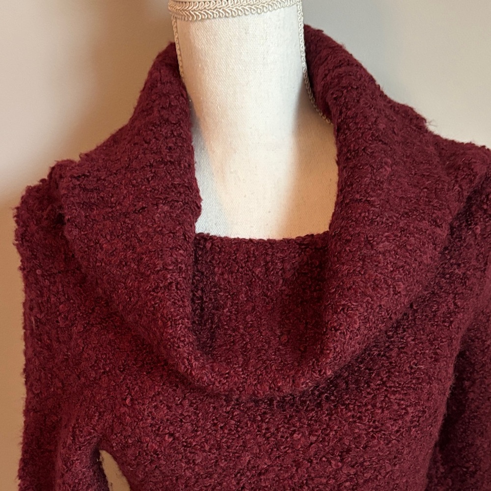 Urban Outfitters Maroon Cowl Neck Sweater